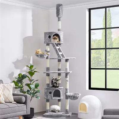 Yaheetech Arbre à Chat XXL pour 2-3 Chats  Adultes