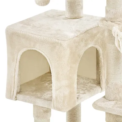 Yaheetech Arbre à Chat en Bois avec Condo