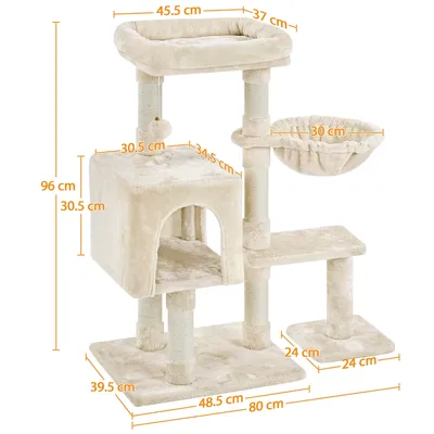 Yaheetech Arbre à Chat en Bois avec Condo