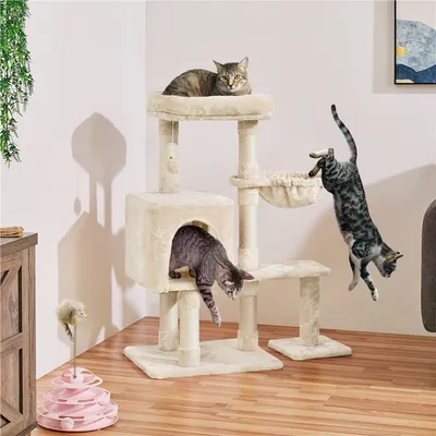 Yaheetech Arbre à Chat en Bois avec Condo
