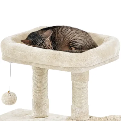 Kratzbaum 96 cm hoch Katzenkratzbaum Kletterbaum für Katzen stabil