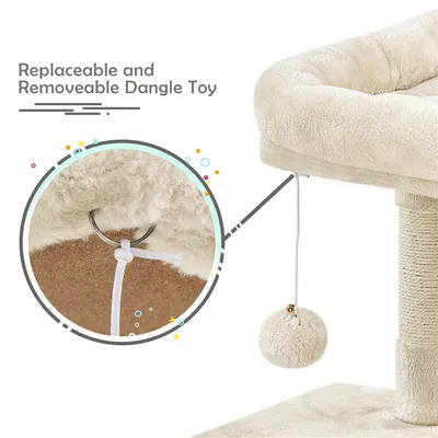 Yaheetech Arbre à Chat en Bois avec Condo