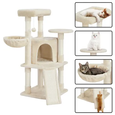 Kratzbaum Stabil Katzenkratzbaum Kletterbaum für Katzen groß 107cm Kratzbaum Stabil Katzenkratzbaum Kletterbaum für Katzen groß 107cm