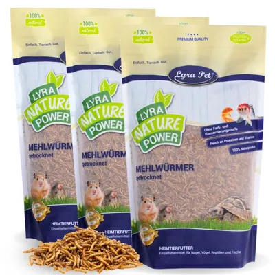 Lyra Pet® Mehlwürmer getrocknet Lyra Pet® Mehlwürmer getrocknet