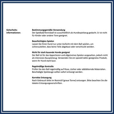 Lyra Pet® Balle de tennis