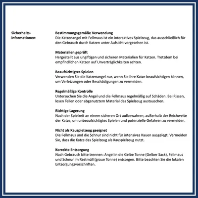 Lyra Pet® Canne à pêche pour chats avec souris noir