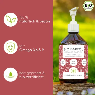 Wolfsbacher Natur Bio Barf Öl