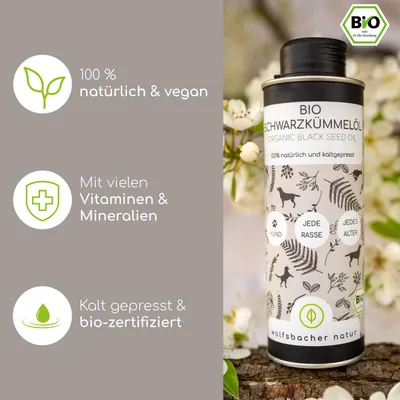 Wolfsbacher Natur Bio Schwarzkümmelöl Wolfsbacher Natur Bio Schwarzkümmelöl