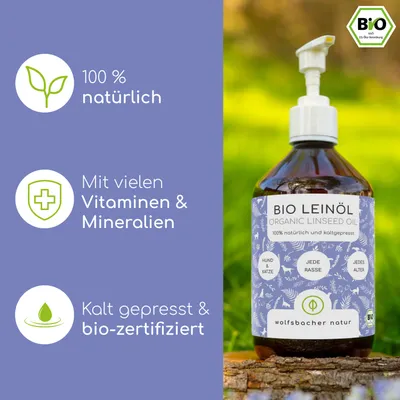 Wolfsbacher Natur Bio Leinöl