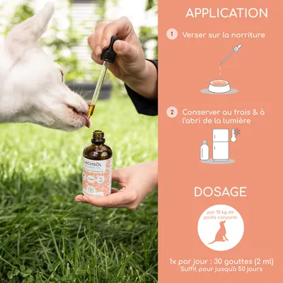 Wolfsbacher Natur Huile de saumon pour chiens