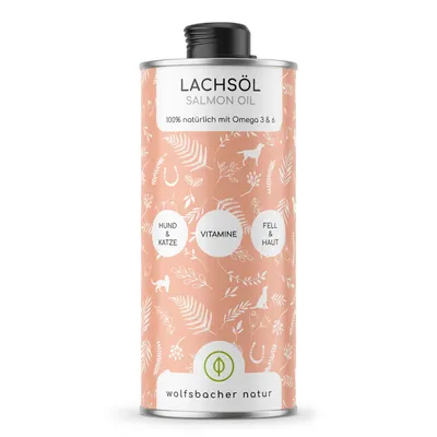 Wolfsbacher Natur Huile de saumon pour chiens