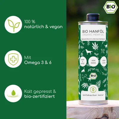Wolfsbacher Natur Bio Hanföl