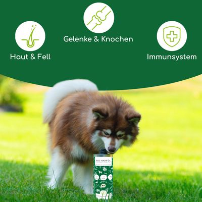 Wolfsbacher Natur Bio Hanföl für Hunde