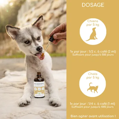Wolfsbacher Natur Levure de bière bio liquide pour chiens