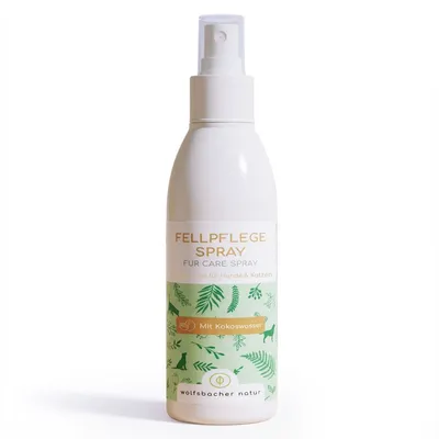 Wolfsbacher Natur Fellpflege Spray mit Kokos für Hunde