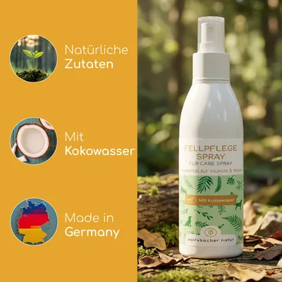Wolfsbacher Natur Fellpflege Spray Kokos Wolfsbacher Natur Fellpflege Spray Kokos