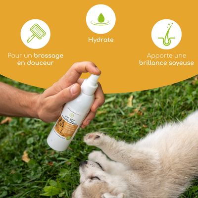 Wolfsbacher Natur Spray pour le pelage à la noix de coco pour chiens