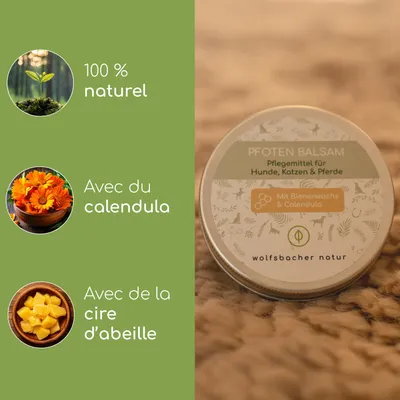 Wolfsbacher Natur Baume pour coussinets des chiens