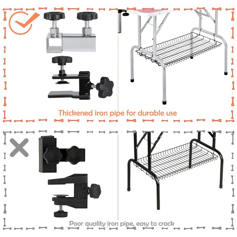 Yaheetech Table de Toilettage pour Chien