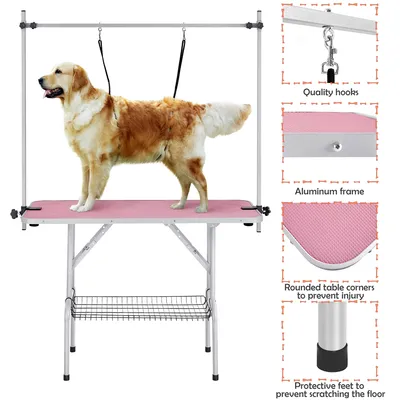 Yaheetech Table de Toilettage pour Chien