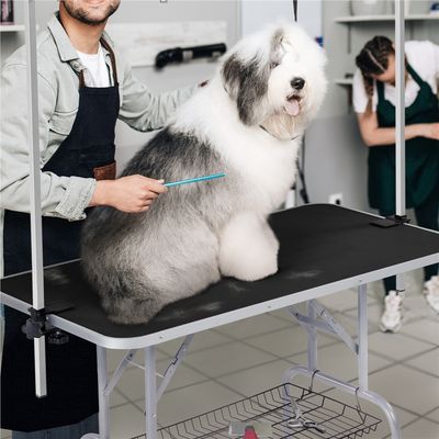 Hund Trimmtisch Schertisch Hundepflegetisch mit Unterkorb Hundefriseurtisch