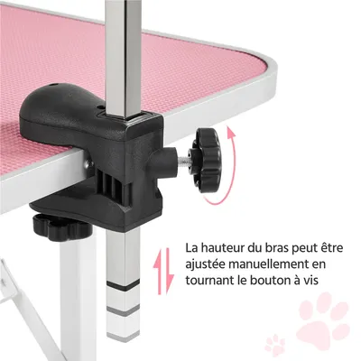 Yaheetech Table de Toilettage pour Animaux