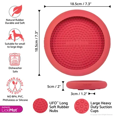 Lickimat UFO - Tapis de léchage à ventouses pour chiens et chats