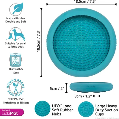 Lickimat UFO - Tapis de léchage à ventouses pour chiens et chats