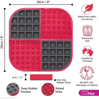 LickiMat - Tapis de léchage Slomo pour chats et chiens  Lickimat