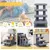GIANTEX Escalier pour Chat 4 Étages avec Griffoir et Centre d’Activités GIANTEX Escalier pour Chat 4 Étages avec Griffoir et Centre d’Activités