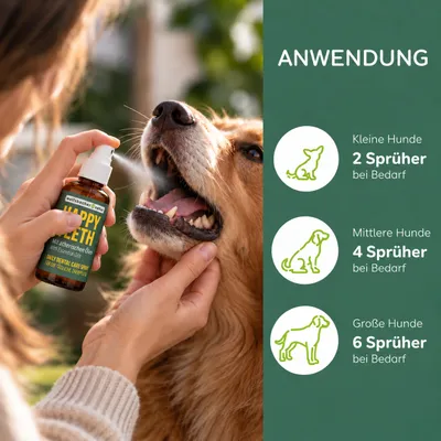 Wolfsbacher Natur Dentalspray für Hunde