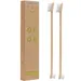 Wolfsbacher Natur 2x Brosses à dents en bambou