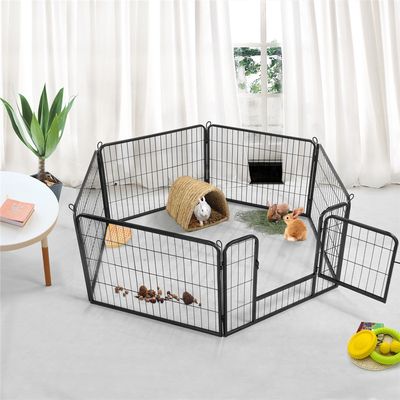 Parc Enclos Pour Chiens Chiot Lapin Rongeur Pliable 80x60 Cm