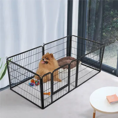 Parc Enclos Pour Chiens Chiot Lapin Rongeur Pliable 80x60 Cm