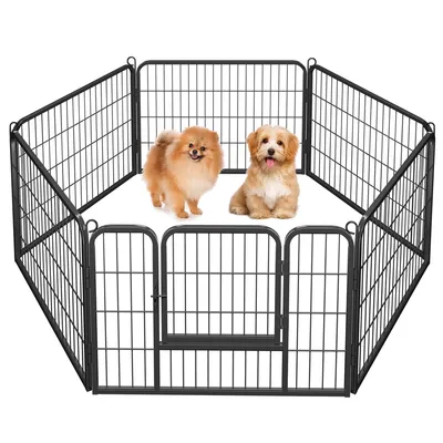 Parc Enclos Pour Chiens Chiot Lapin Rongeur Pliable 80x60 Cm