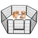 Parc Enclos Pour Chiens Chiot Lapin Rongeur Pliable 80x60 Cm