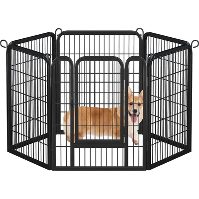Yaheetech Parc pour animaux de compagnie en Métal
