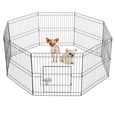 8 Panneaux Parc Enclos Pliant Pour Chiens Chiots 61cm 61*61 8pcs