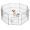 8 Panneaux Parc Enclos Pliant Pour Chiens Chiots 61cm 61*61 8pcs