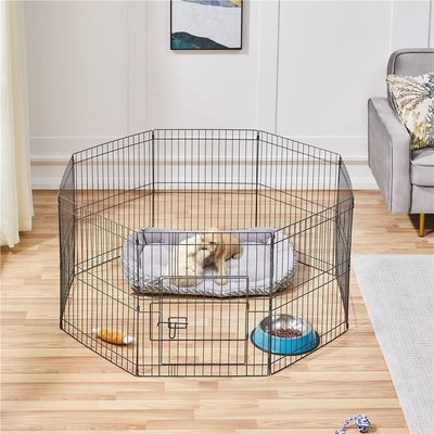 8 Panneaux Parc Enclos Pliant Pour Chiens Chiots 61cm
