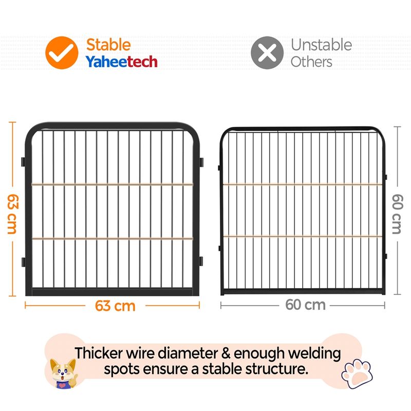 Yaheetech Parc pour animaux de compagnie en Métal