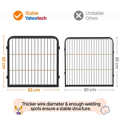 Yaheetech Parc pour animaux de compagnie en Métal