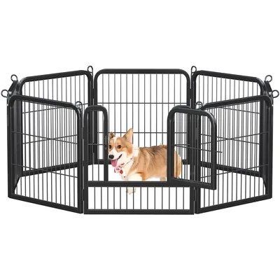 Yaheetech Parc pour animaux de compagnie en Métal