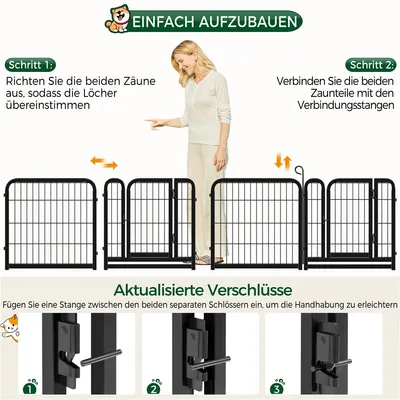 Welpenlaufstall Welpenauslauf Tierlaufstall Freilaufgehege Hundelaufstall