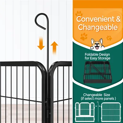 Yaheetech Parc pour animaux de compagnie en Métal
