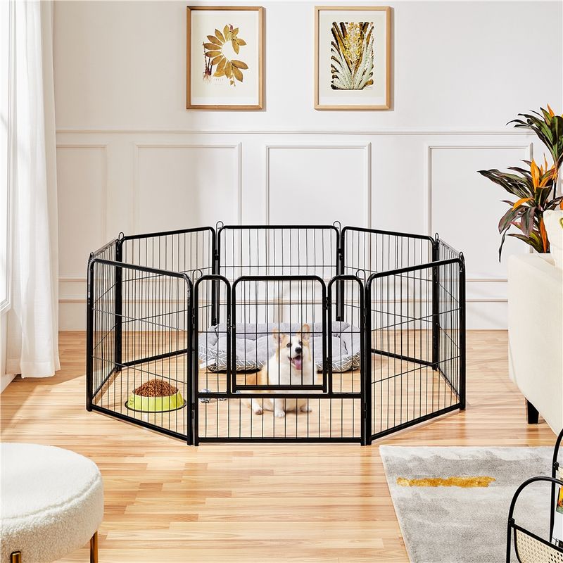 Yaheetech Parc pour animaux de compagnie en Métal