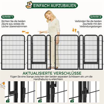 Welpenlaufstall Welpenauslauf Tierlaufstall Freilaufgehege Hundelaufstall