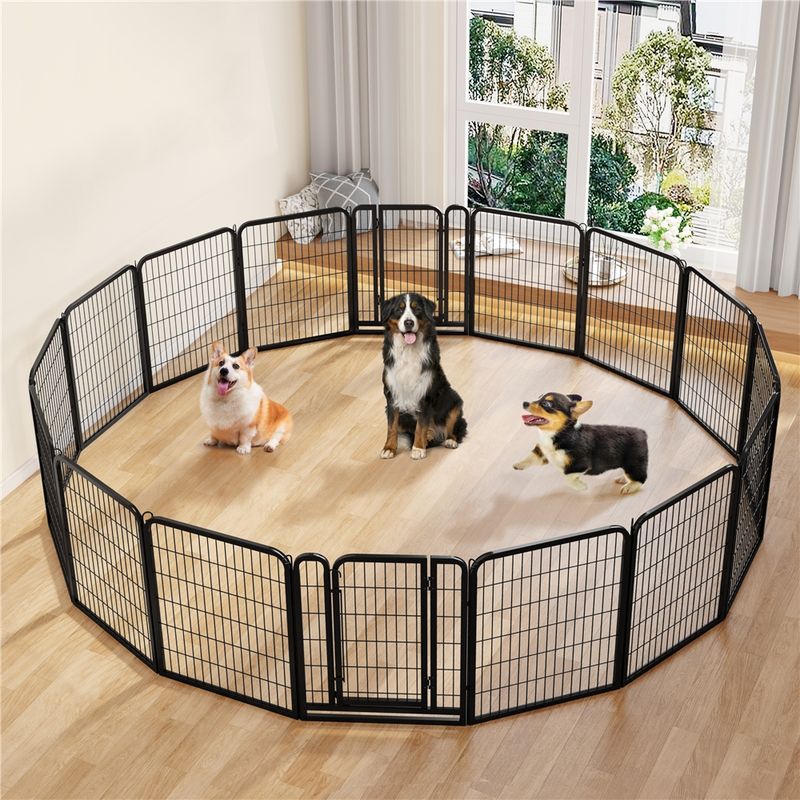 Yaheetech Parc pour animaux de compagnie en Métal