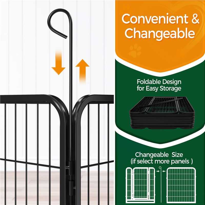 Yaheetech Parc pour animaux de compagnie en Métal