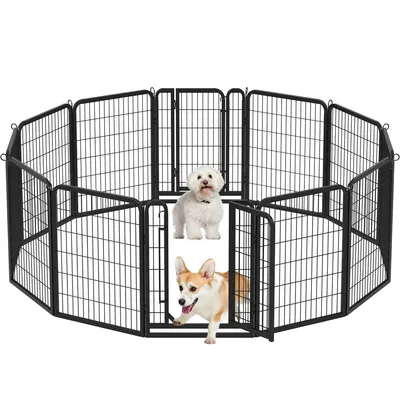Yaheetech Parc pour animaux de compagnie en Métal